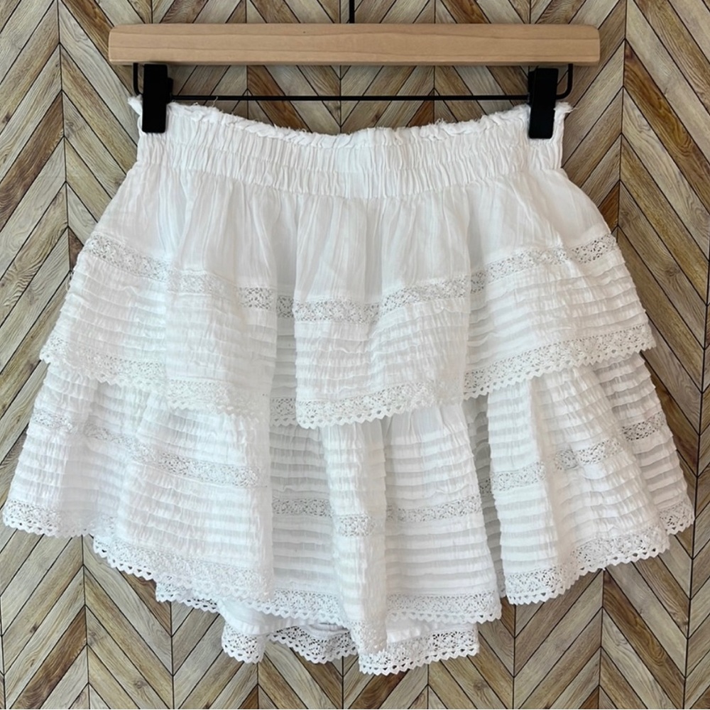 Aerie rock and ruffle skirt